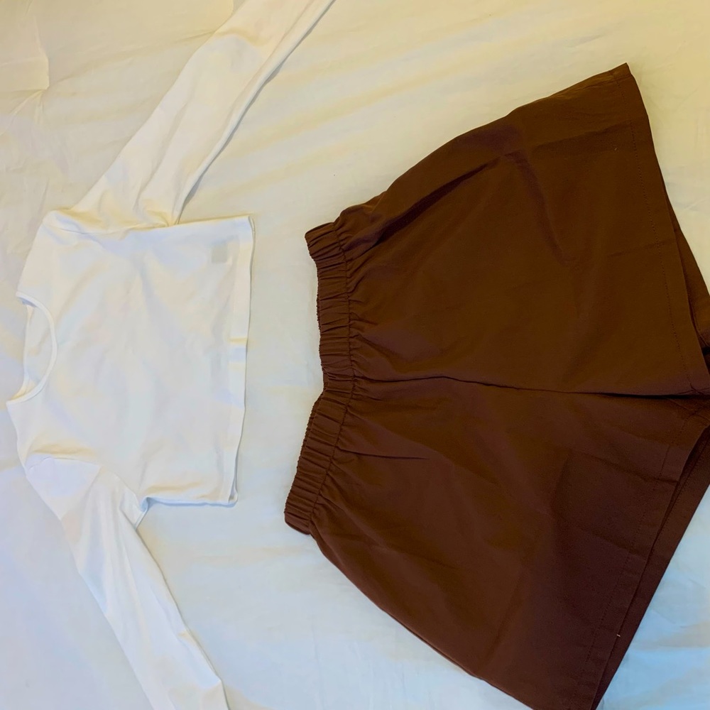 Brown Unisex Shorts